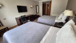 Postel nebo postele na pokoji v ubytování Hotel Diego de Almagro Coyhaique