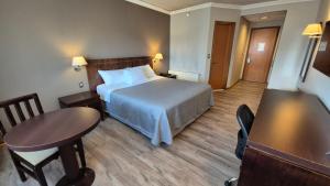 Postel nebo postele na pokoji v ubytování Hotel Diego de Almagro Coyhaique