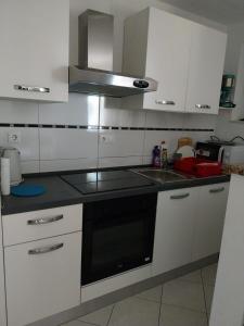 Kuchyň nebo kuchyňský kout v ubytování Apartment Miletic