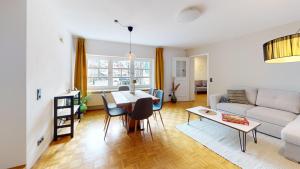 Posezení v ubytování HEIMATEL - Ferienwohnung Frauentor