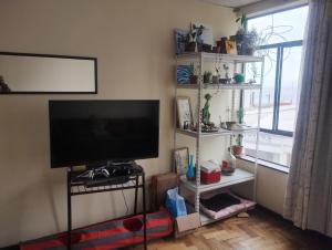 TV a/nebo společenská místnost v ubytování Habitación en departamento céntrico de Valparaíso