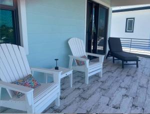 Balkón nebo terasa v ubytování Newly built home in Cudjoe Key