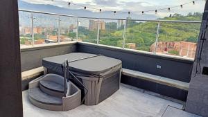 Balkón nebo terasa v ubytování Hotel Living 35 Suites