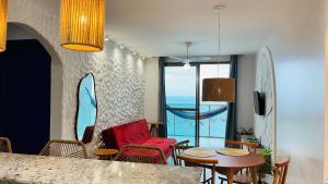 Χώρος καθιστικού στο Ed. Crystal Residence