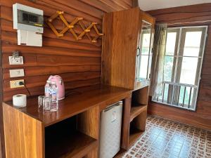 Kuchyň nebo kuchyňský kout v ubytování Krapow House