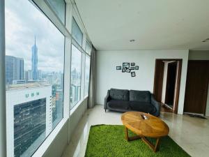Istumisnurk majutusasutuses Vortex Serviced Apartment KLCC By Elite Suites