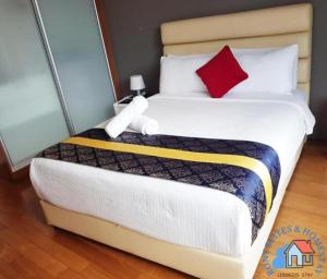 Voodi või voodid majutusasutuse Vortex Serviced Apartment KLCC By Elite Suites toas