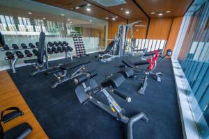 Γυμναστήριο ή/και όργανα γυμναστικής στο TJ Urban Living - Studio Unit at Mesatierra Davao