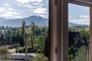 Widok na góry z tego pensjonatu