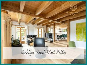 Χώρος καθιστικού στο Ihr Rückzugsort im Allgäu Ferienwohnungen mit Herz & Aussicht