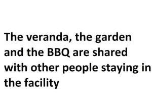 the agenda the garden and the bbo are shared with other people staying in at Villa Ioannis in Skala Sotiros