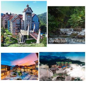 un collage de fotos de un complejo en The UrBan Selesa Hillhomes, Bukit Tinggi Bentong, en Bentong