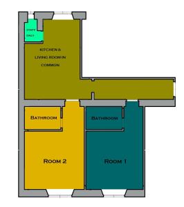 Planimetria di The Space Rooms