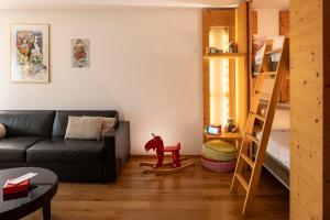 Hôtel Cailler & Bains de la Gruyère的休息区