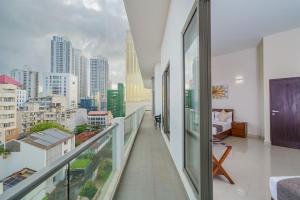 Balkón nebo terasa v ubytování Marine Suites