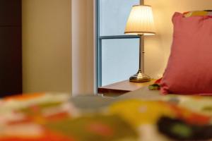 Postel nebo postele na pokoji v ubytování Wohnung 4 Rosenstraße