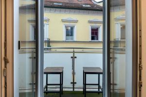 Balkón nebo terasa v ubytování Wohnung 4 Rosenstraße