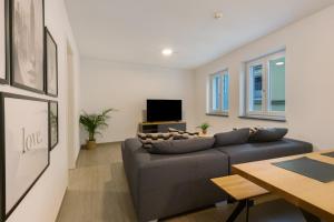 TV a/nebo společenská místnost v ubytování Wohnung 4 Rosenstraße