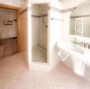 Kúpeľňa v ubytovaní Auerschmied Appartements