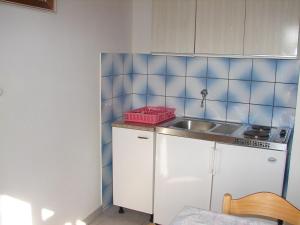 Kuchyň nebo kuchyňský kout v ubytování Apartments Dragan