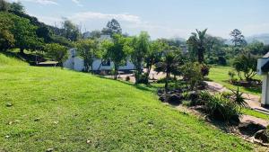 a grassy hill with trees and a house at Pinetown Accommodation in Pinetown +16 photos