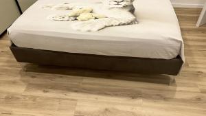 een kat die op een bed ligt met twee teddyberen bij Concerti, Stadio e Aeroporto Bologna in Bologna +16 foto's