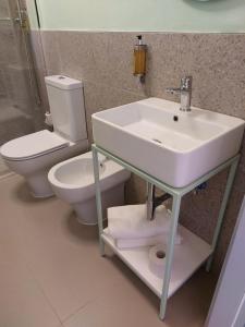 Koupelna v ubytování Hotel Fiorita