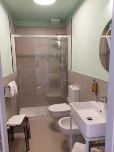 Koupelna v ubytování Hotel Fiorita
