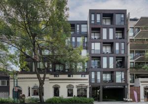 Bygningen som lejlighedshotellet ligger i