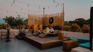 Posezení v ubytování Viajero Santa Marta Hostel