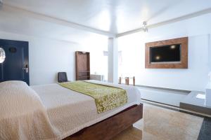 Postel nebo postele na pokoji v ubytování Hotel Aqua Rio