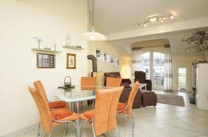 Posezení v ubytování Strandvilla Boeck Wohnung Nr 15