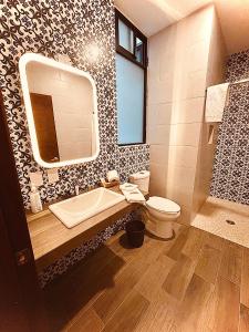 Koupelna v ubytování Gran Hotel Yacatas