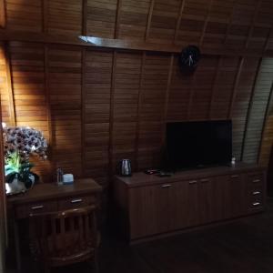 TV a/nebo společenská místnost v ubytování Wailanga Villa & Resto