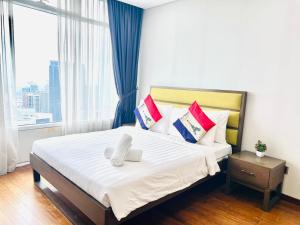 Voodi või voodid majutusasutuse Vortex Serviced Apartment KLCC By Elite Suites toas