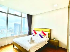 Voodi või voodid majutusasutuse Vortex Serviced Apartment KLCC By Elite Suites toas