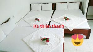 Postel nebo postele na pokoji v ubytování Blue Ocean Hotel - Thiên Thanh - sát bãi sau