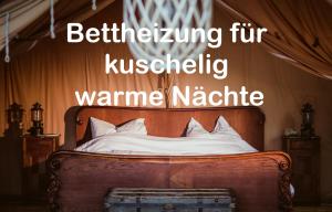 Postel nebo postele na pokoji v ubytování Moselglamping