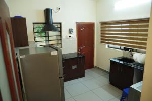 Kuchyň nebo kuchyňský kout v ubytování Clover Home