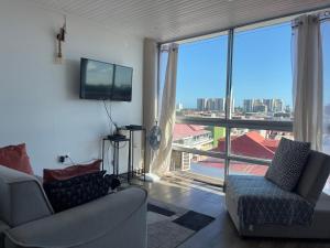 Istumisnurk majutusasutuses PENTHOUSE 10 MIN port croisière et aéroport