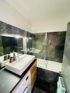 Koupelna v ubytování Le Rivière #Proche Centre#Calme