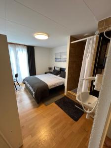 Postel nebo postele na pokoji v ubytování Hotel Thurpark