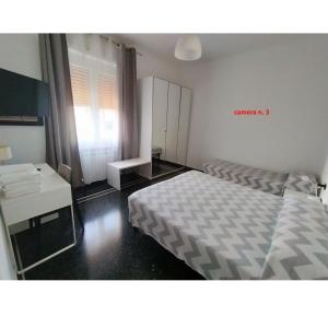 B&B Gaslini & Mare (anche con uso cucina)客房内的一张或多张床位
