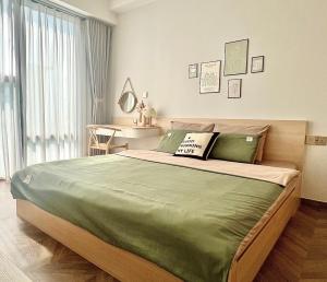 Postel nebo postele na pokoji v ubytování The Ascentia - Scandinavian apartment - Near SECC, Mall + 28 fotografií