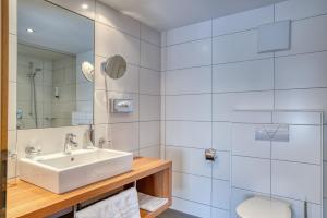 Koupelna v ubytování Hotel Erika