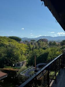 a view from the balcony of a house at La Casa di Enea in Rome