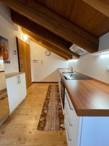 Kuchyň nebo kuchyňský kout v ubytování Nest in Alagna