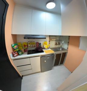 Køkken eller tekøkken på Gold House Oro