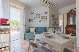 Posezení v ubytování Crema, terrazza, a pochi passi dal centro città