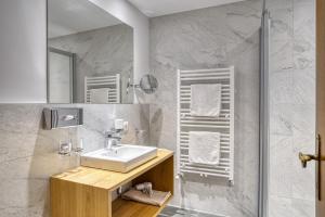 Koupelna v ubytování Hotel Erika